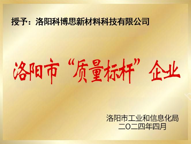 市質(zhì)量標(biāo)桿